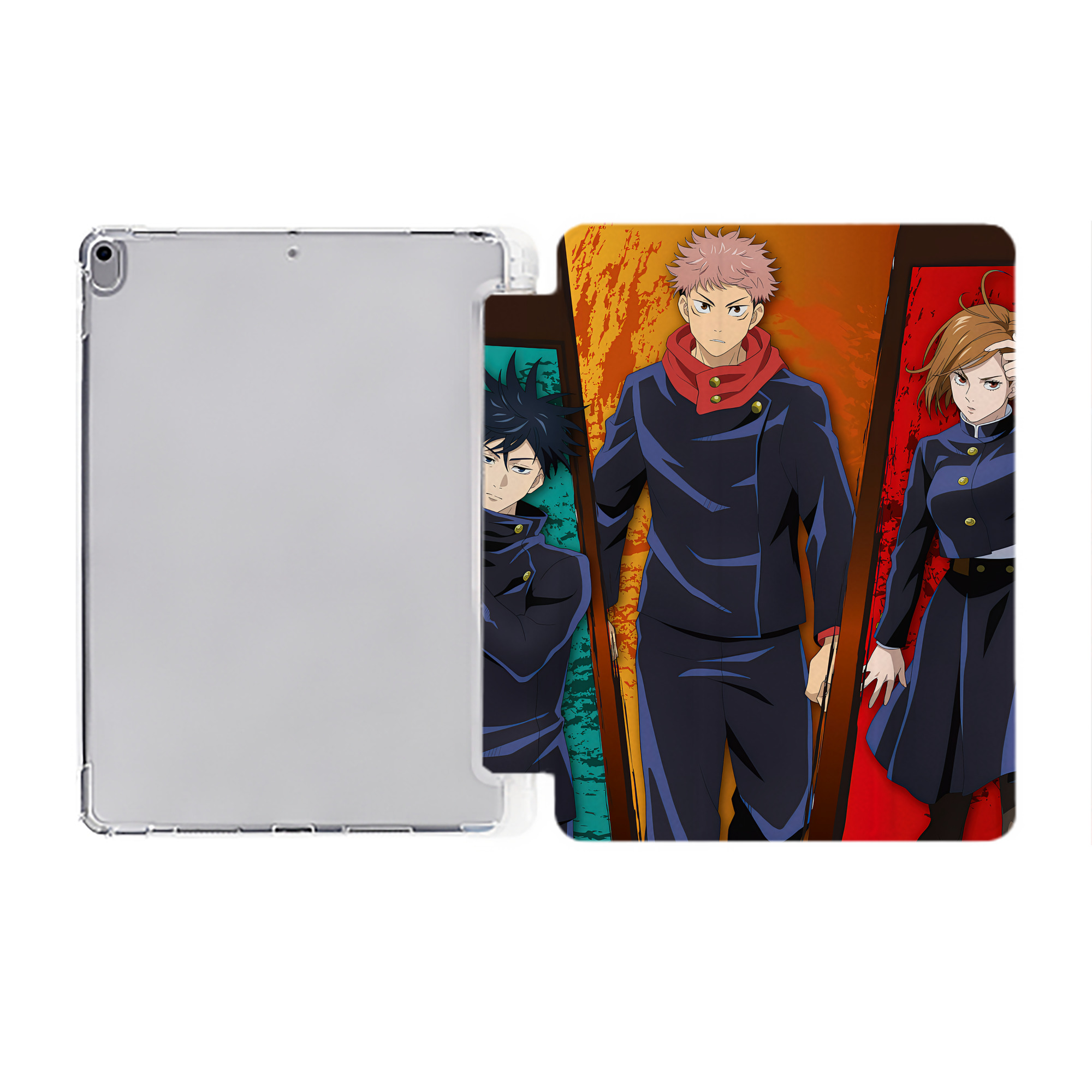 （画像用） SPY×FAMILY间谍家家酒 IPad ケース ペン収納付き 三つ折りスタンド PUレザー×シリコン 対応機種9.5/10.5/10.9インチ